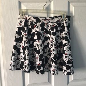 Mickey Mouse High Waisted Skirt